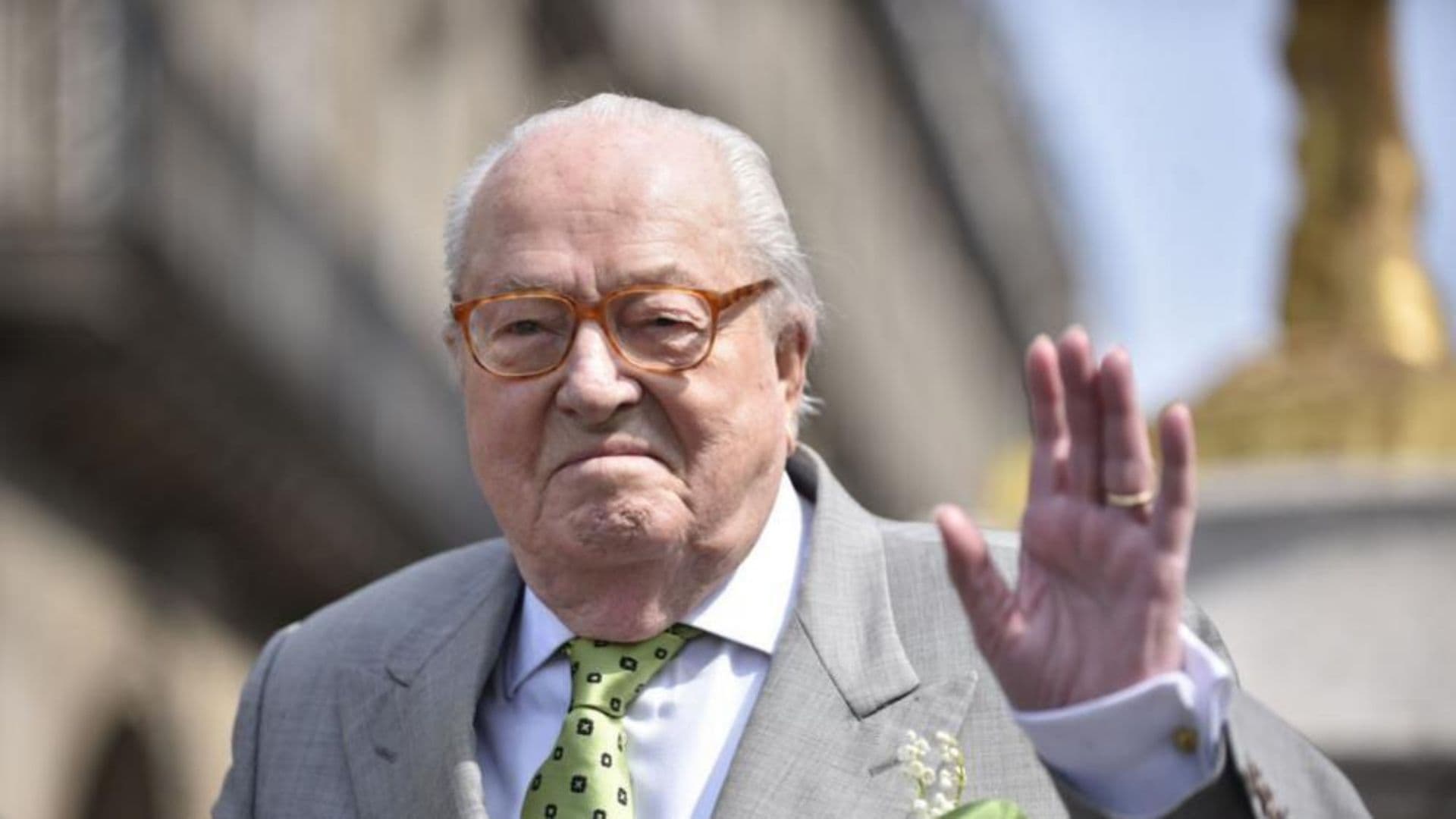 O ex-líder do Partido Frente Nacional Jean marie Le Pen, que morreu hoje aos 96 anos