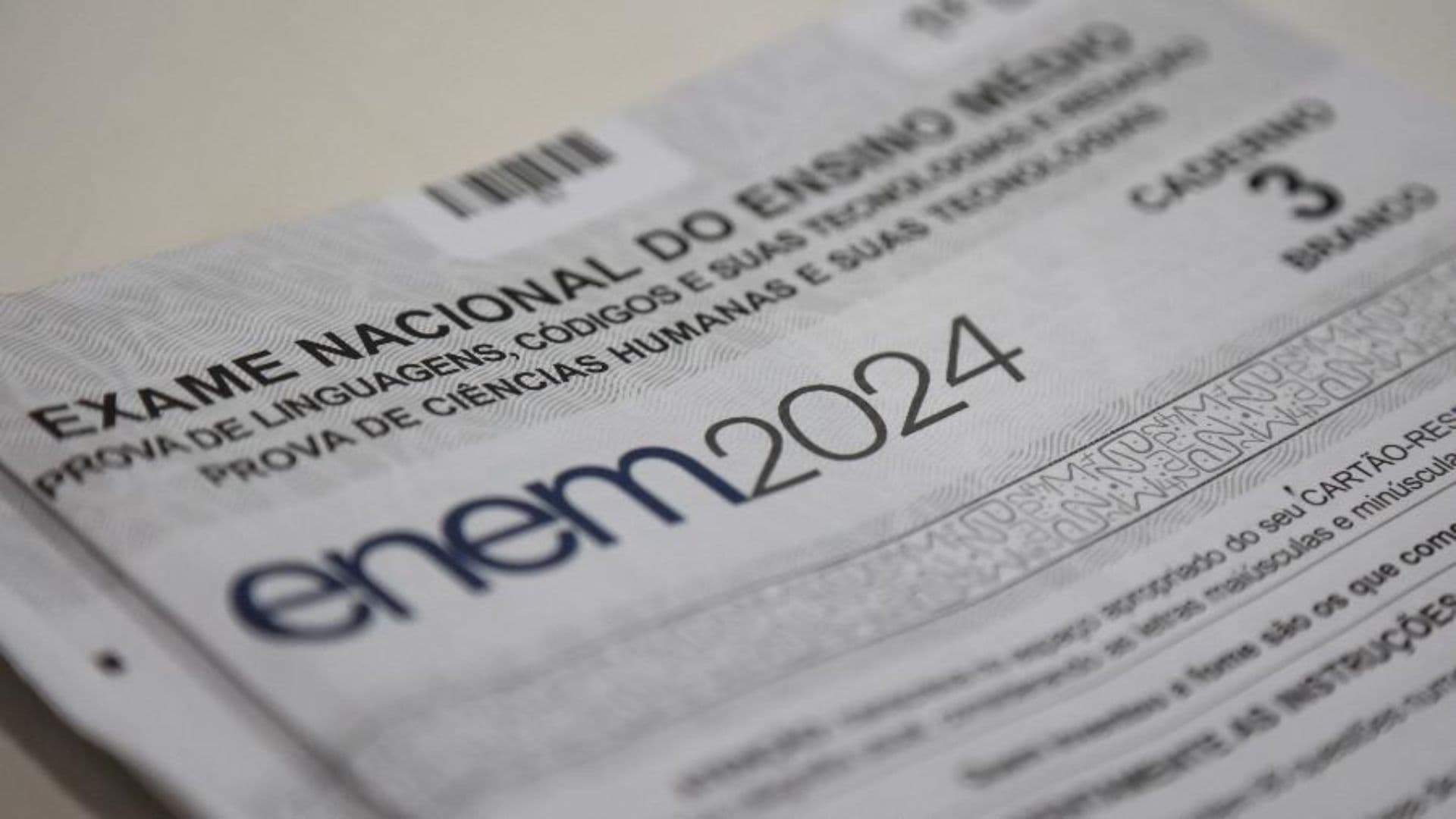Caderno de provas do enem