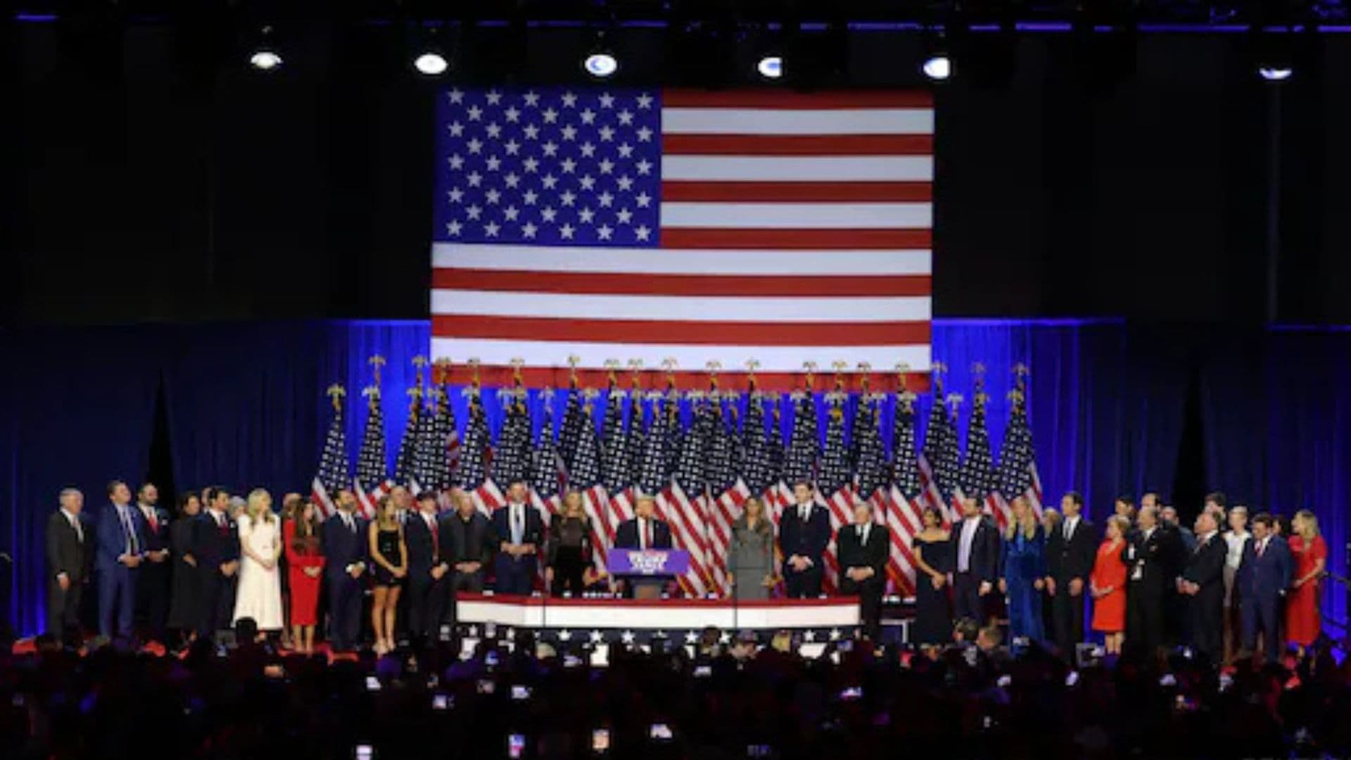 Donald Trump e apoiadores