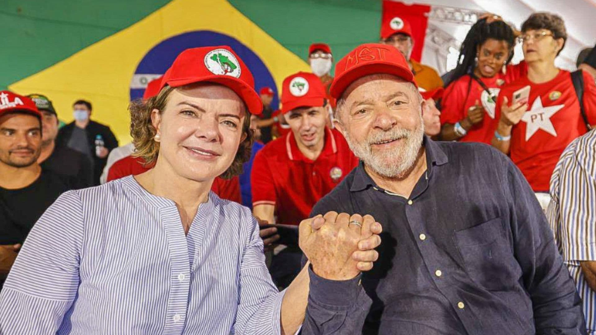 O presidente Lula e a deputada Gleisi Hoffmann