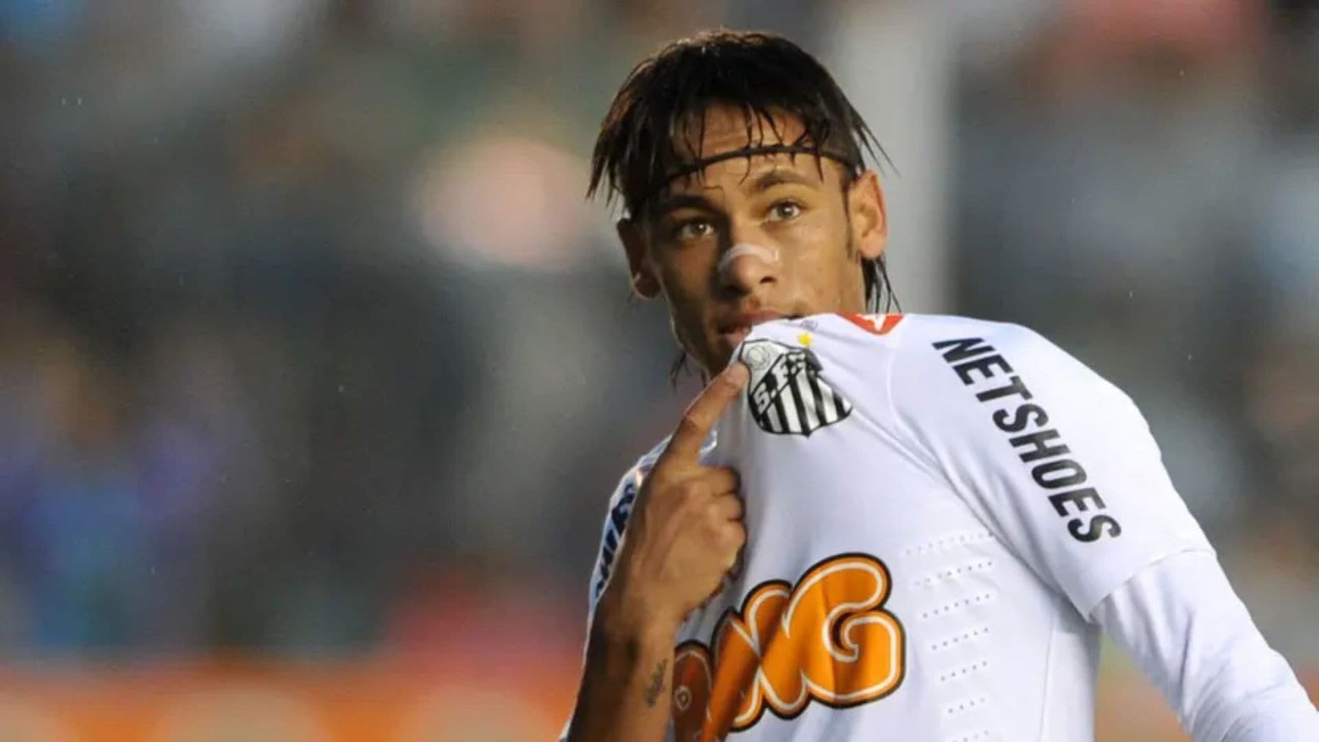 Neymar Jr. quando ainda jogava no Santos.