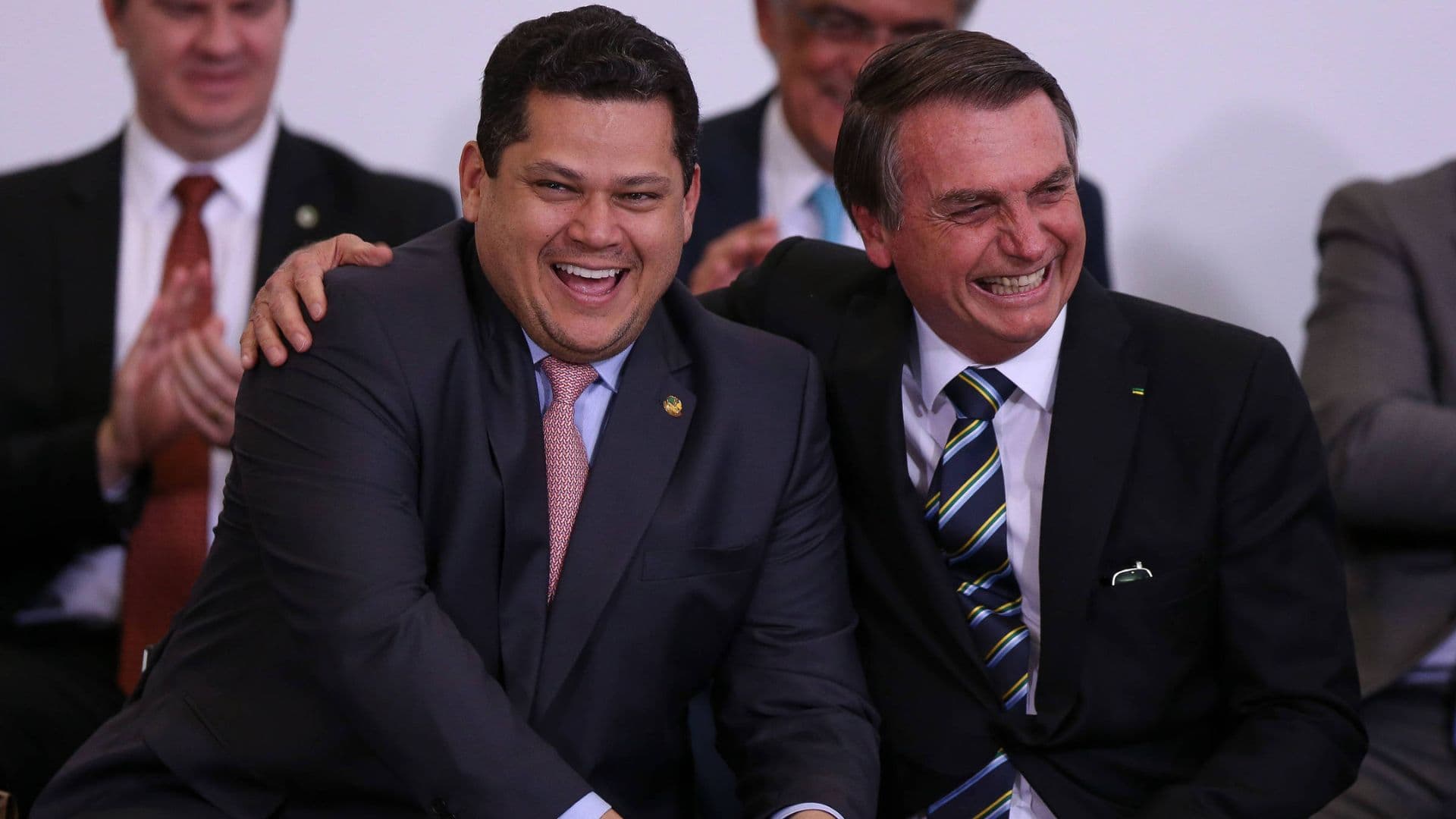 Alcolumbre e Bolsonaro juntos