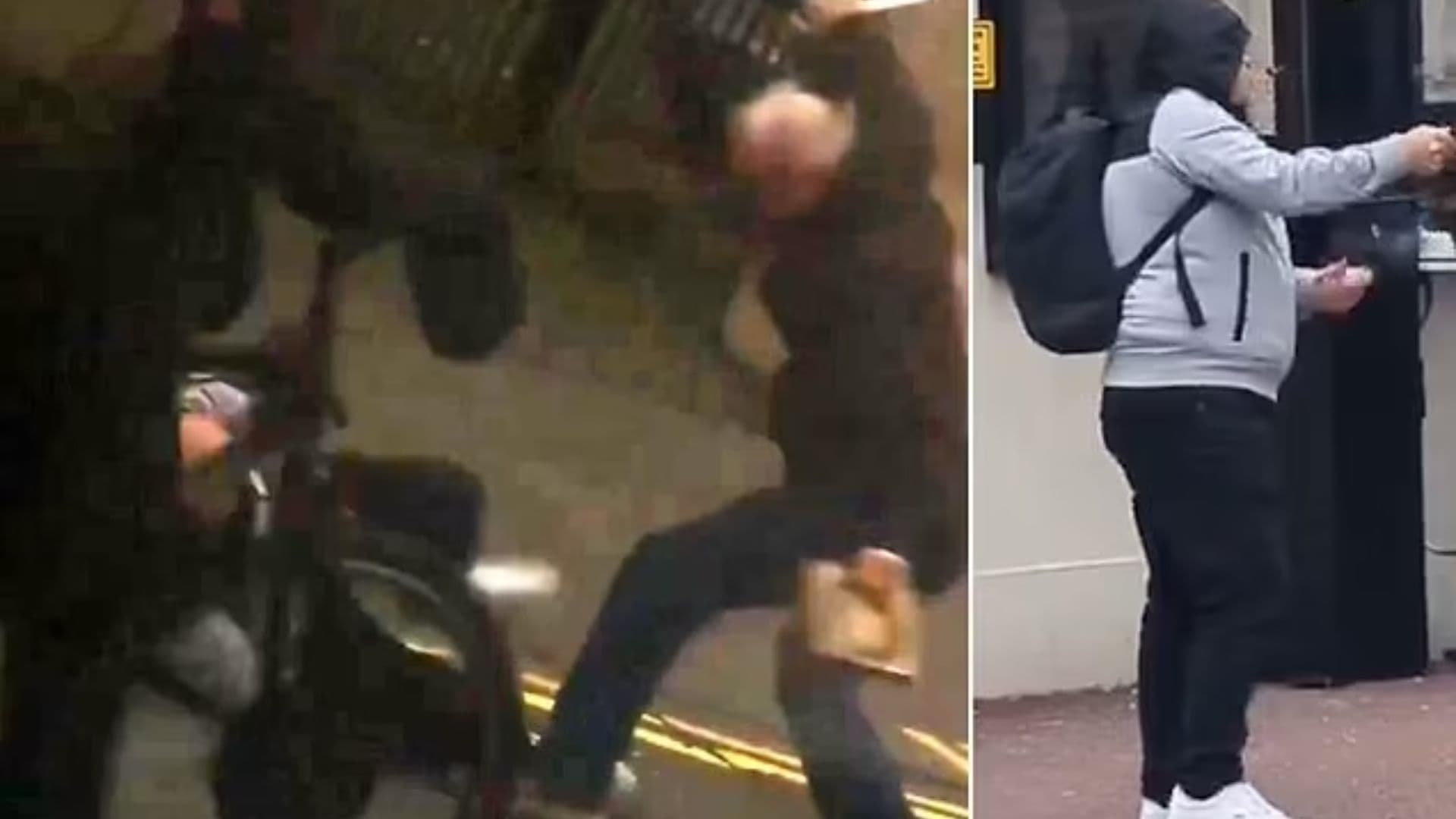 Homem queima Alcorão em frente ao consulado turco em Londres e é atacado por funcionário com uma faca.