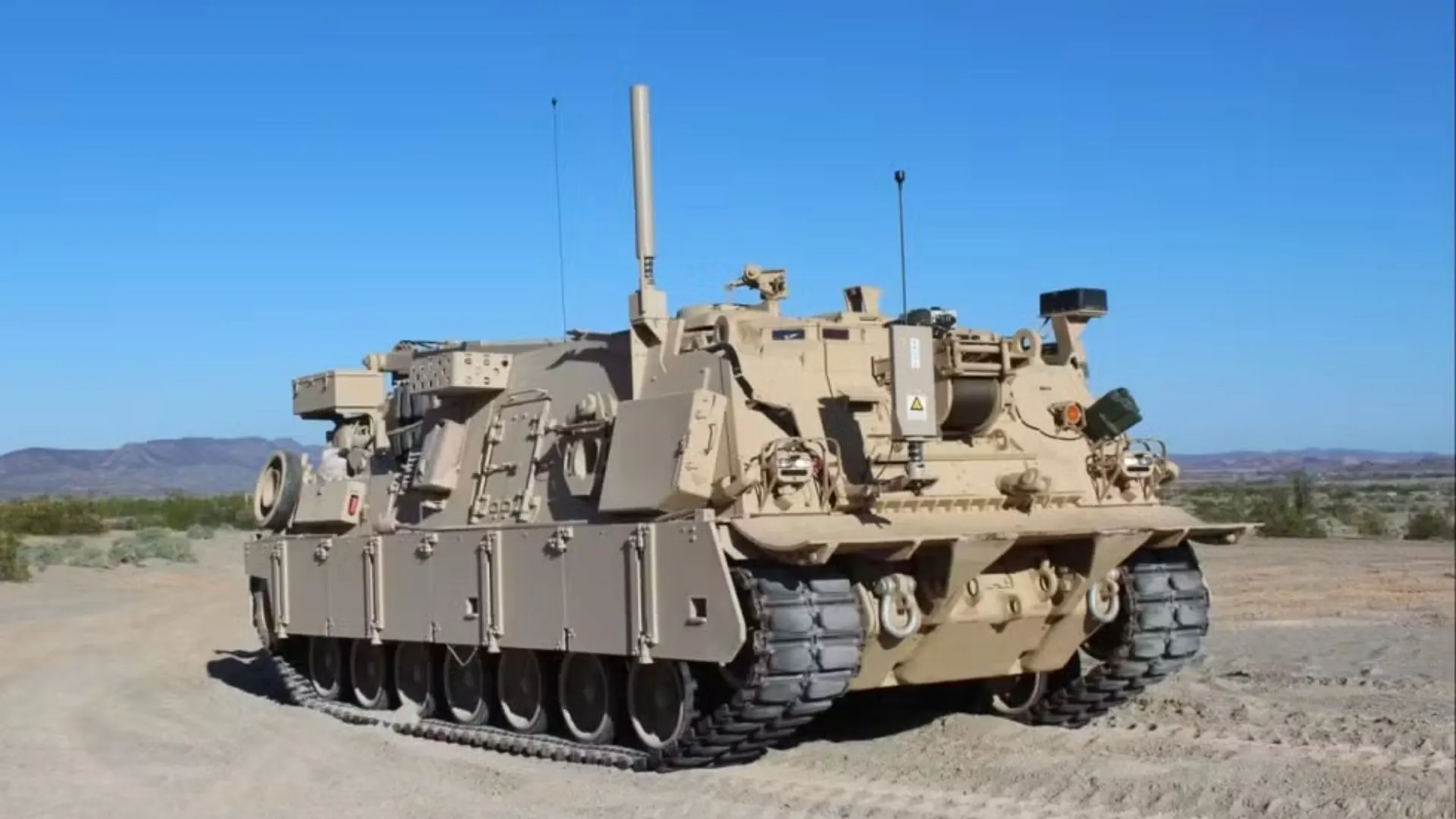 Blindado modelo M88 do Exército dos Estados Unidos, em imagem de arquivo
