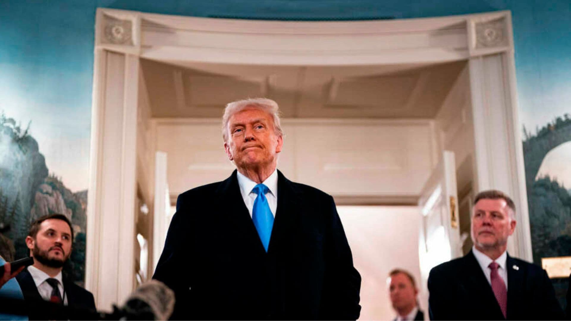 O presidente Donald Trump. que tem negociado o fim de políticas DEI no governo e nas empresas