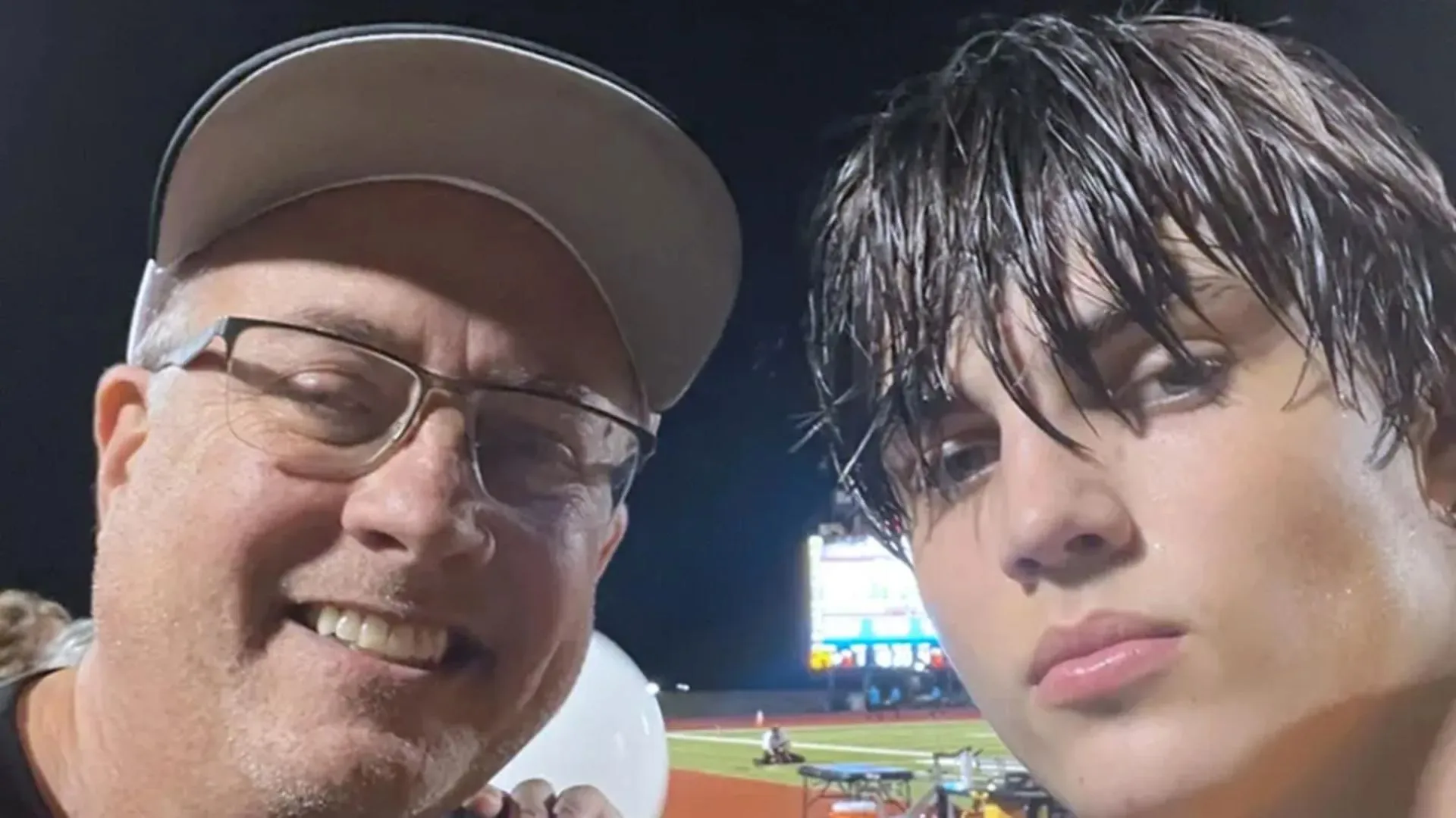 Jeff com seu filho Austin
