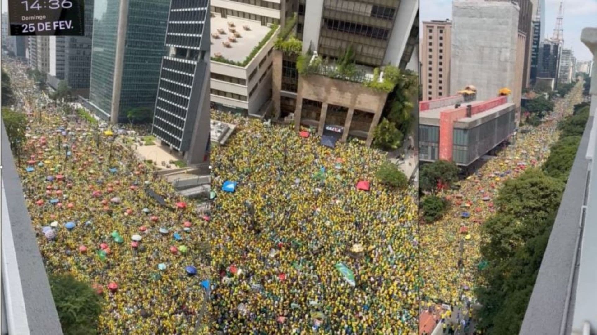 Atos na Avenida Paulista em 6 de abril