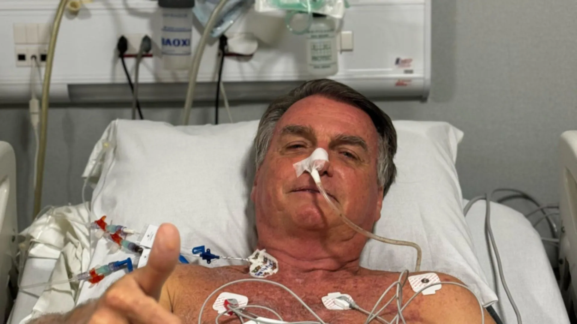 Jair Bolsonaro no hospital