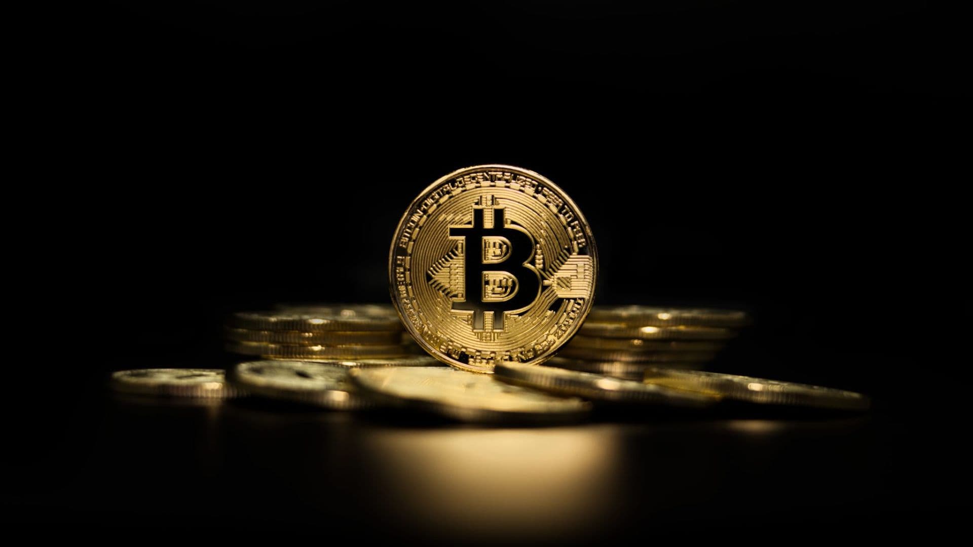 Imagem de um bitcoin