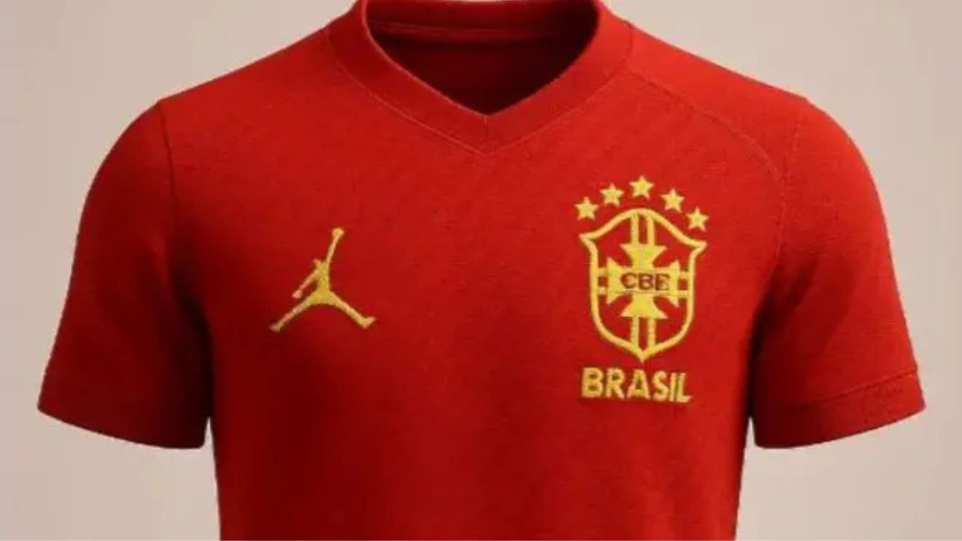 A CBF se pronunciou sobre a camisa vermelha da seleção