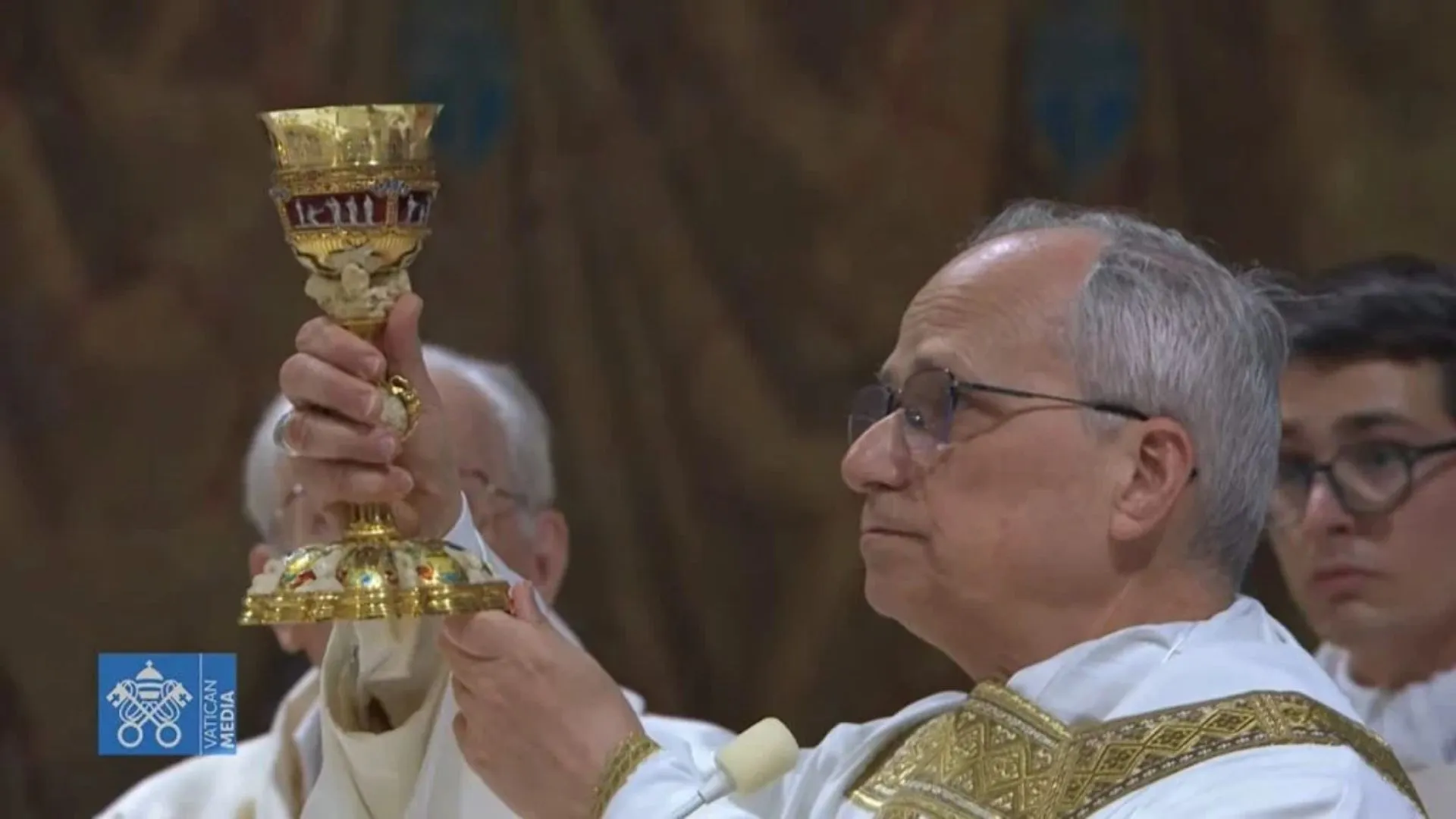 Papa Leão XIV celebrando a Missa