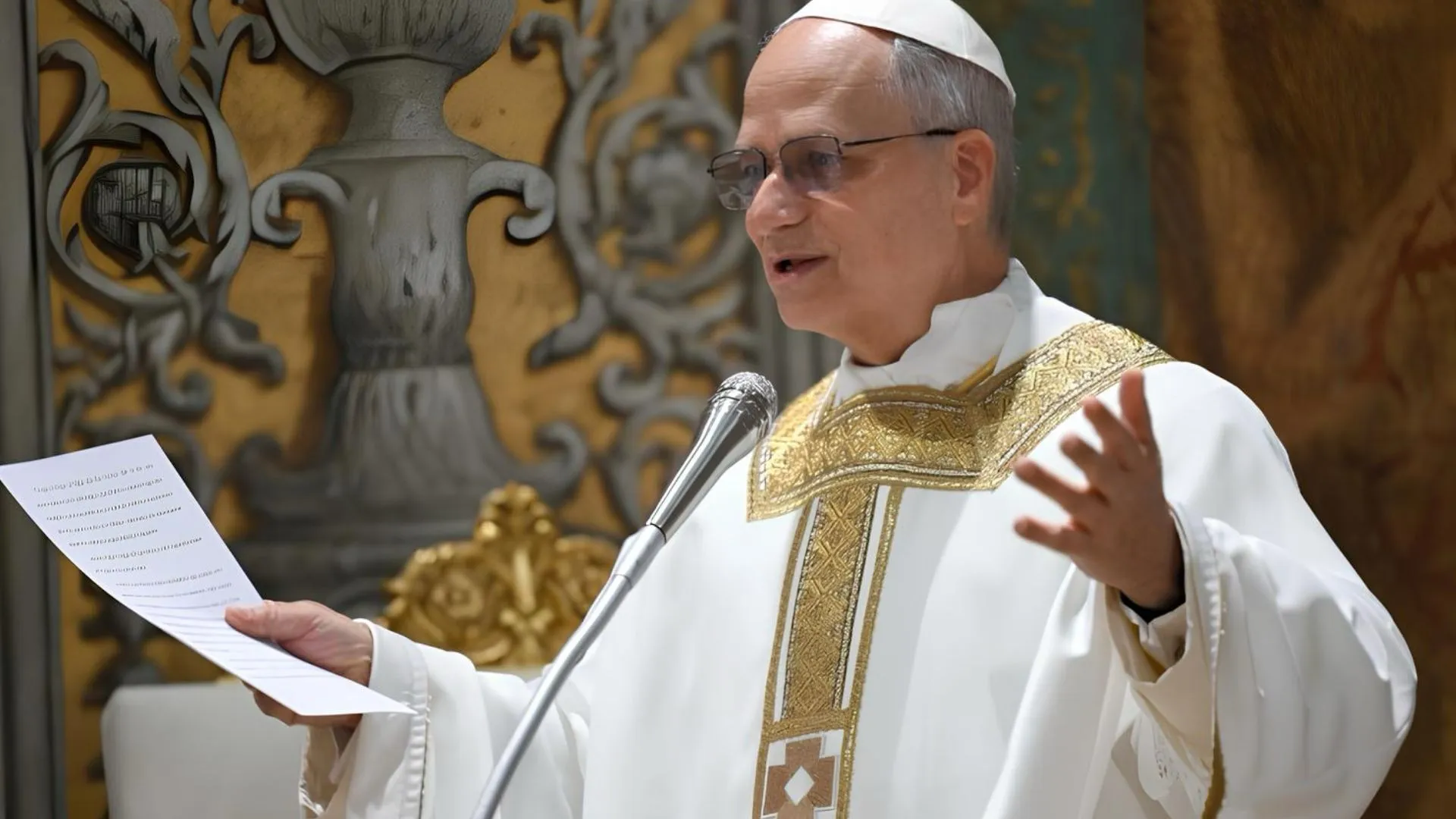Papa Leão XIV celebrando a Missa