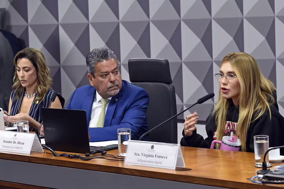 Virginia Fonseca na CPI: vídeos de ganhos em bets 'não são reais'