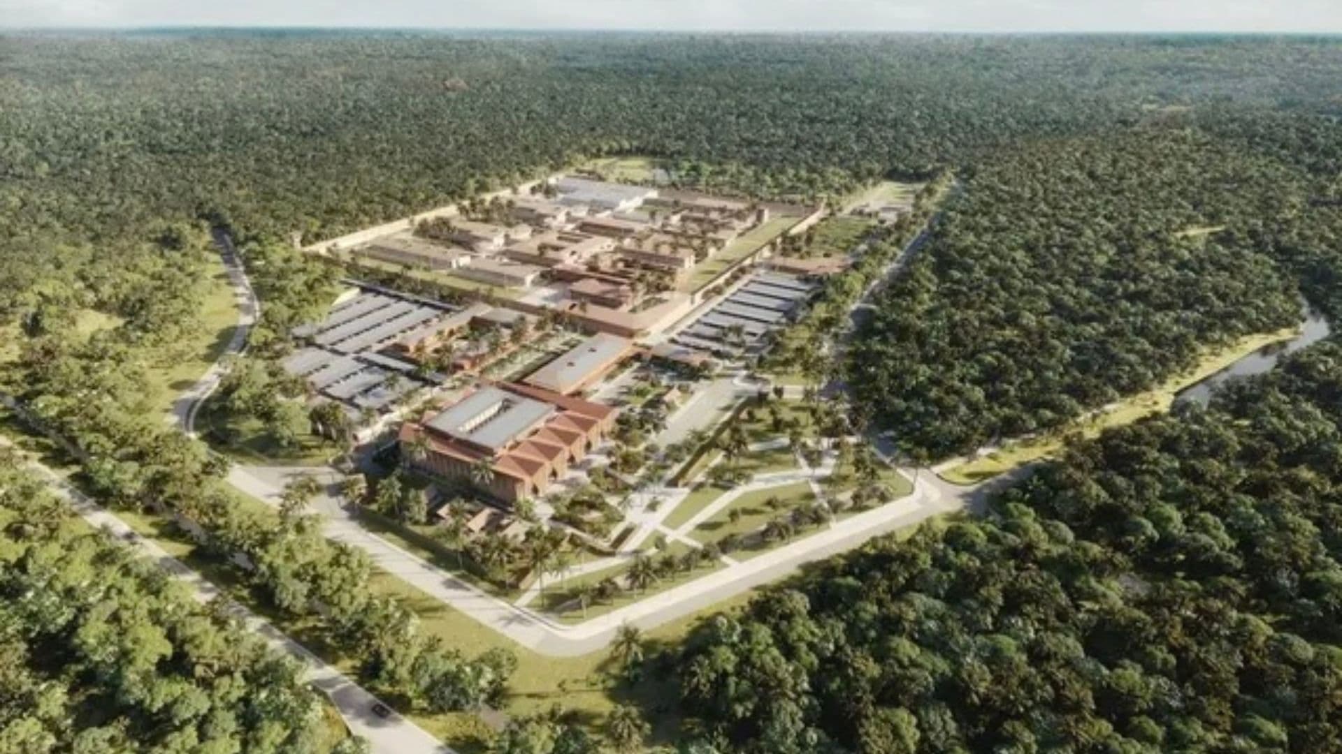 Projeto do complexo que será construído pelo Ministério da Justiça francês na Guiana Francesa