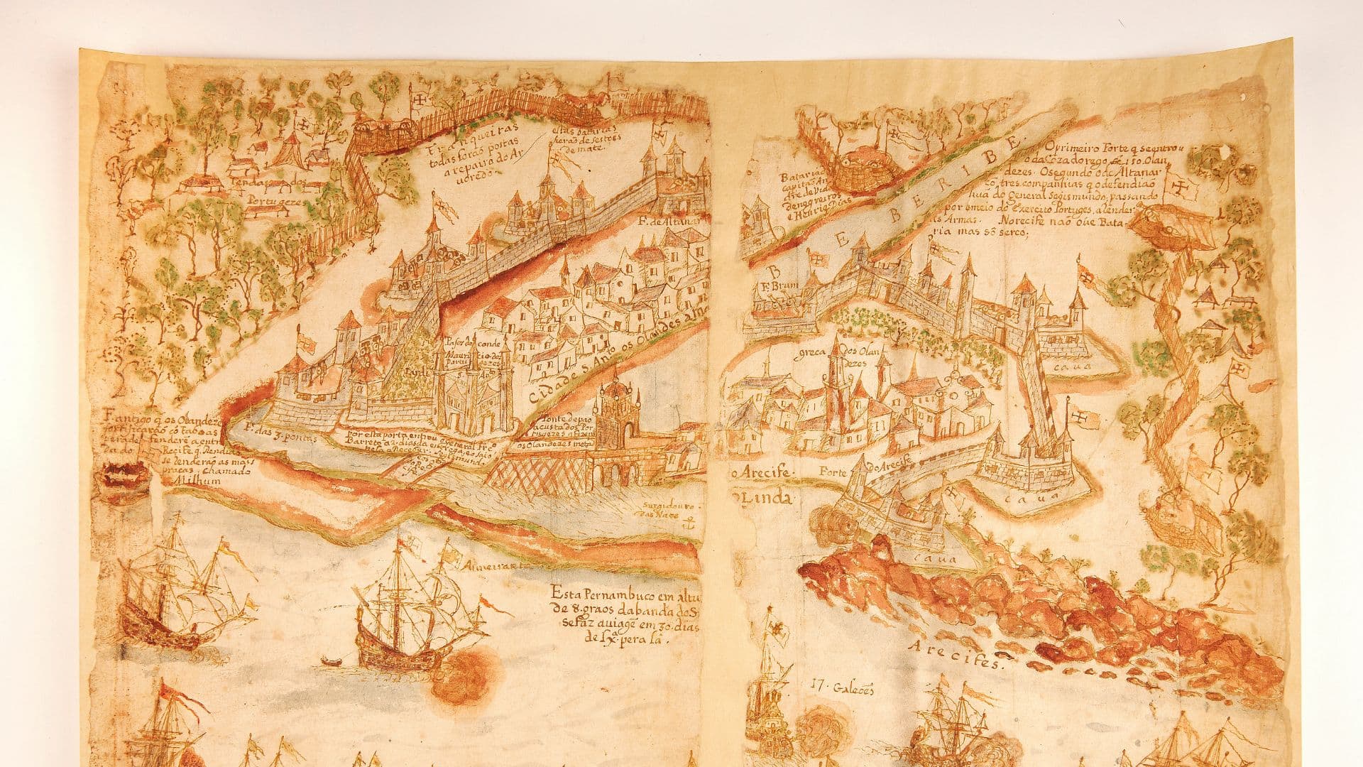 Desenho de 1654 descoberto por pesquisadores.