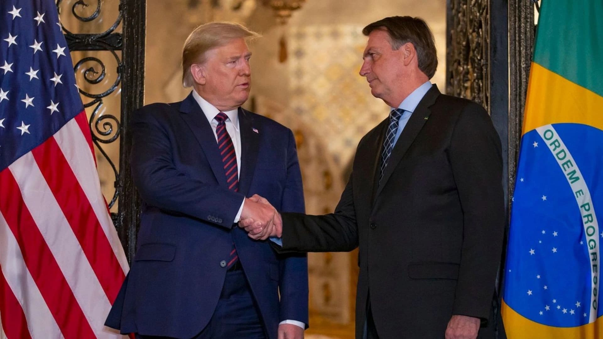 Jair Bolsonaro e Donald Trump, se encontraram em 2020
