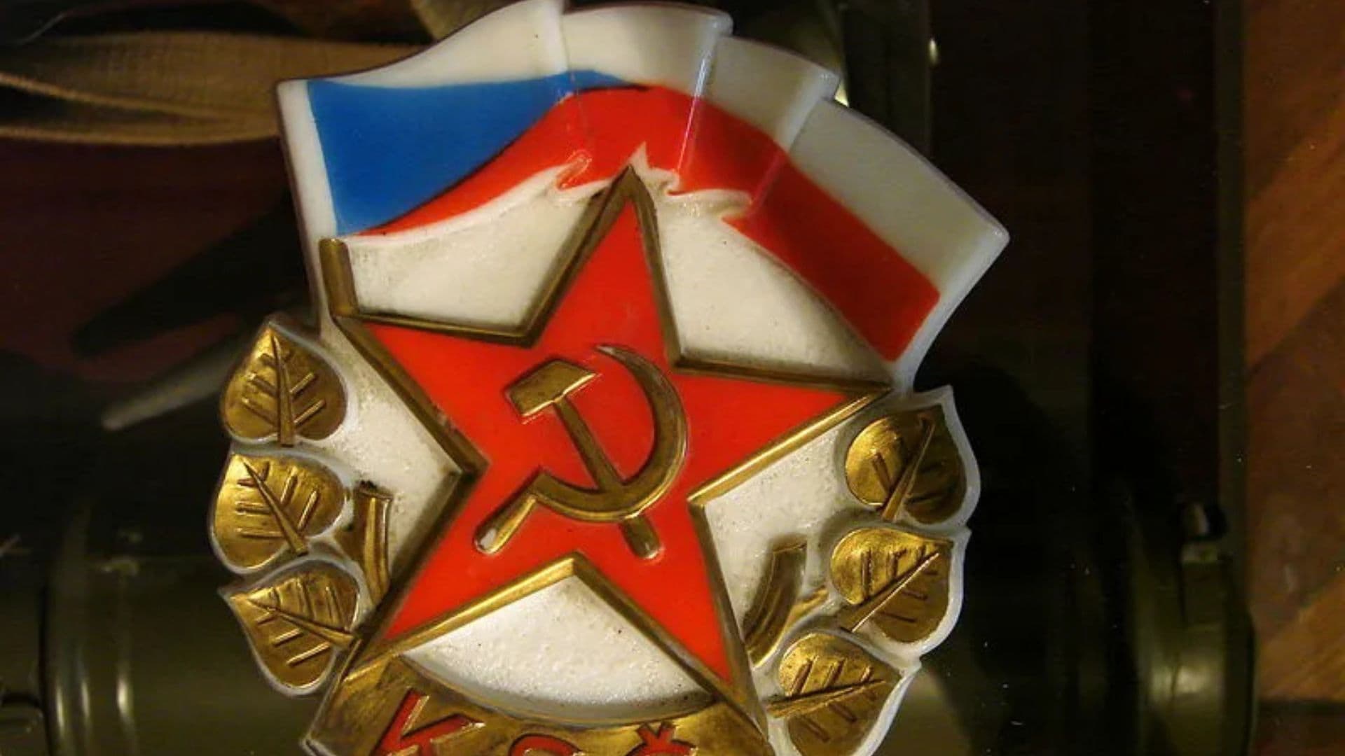 Insignia do partido Comunista da Tchecoslováquia.