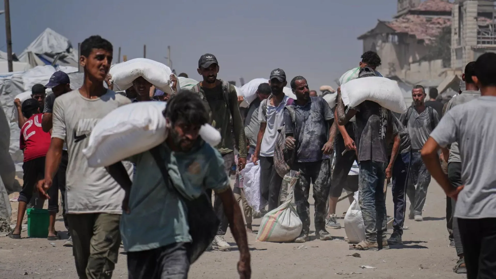 Ajuda humantária em Gaza