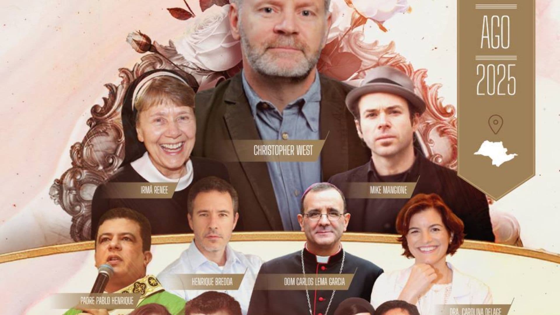 Alguns dos participantes do evento "Amor Humano no Plano Divino".
