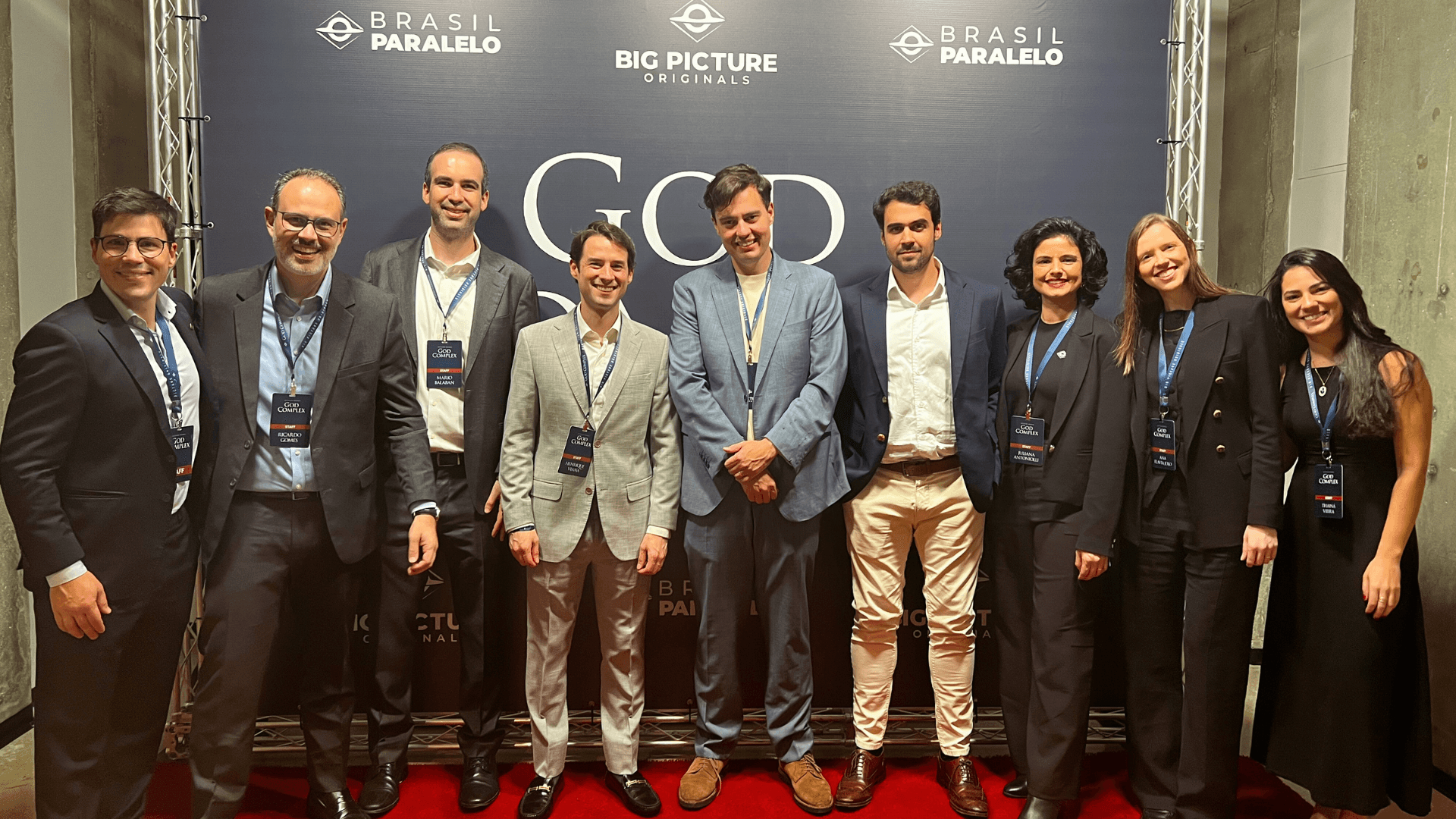 Equipe da Brasil Paralelo participa da pré-estreia de God Complex nos Estados Unidos.