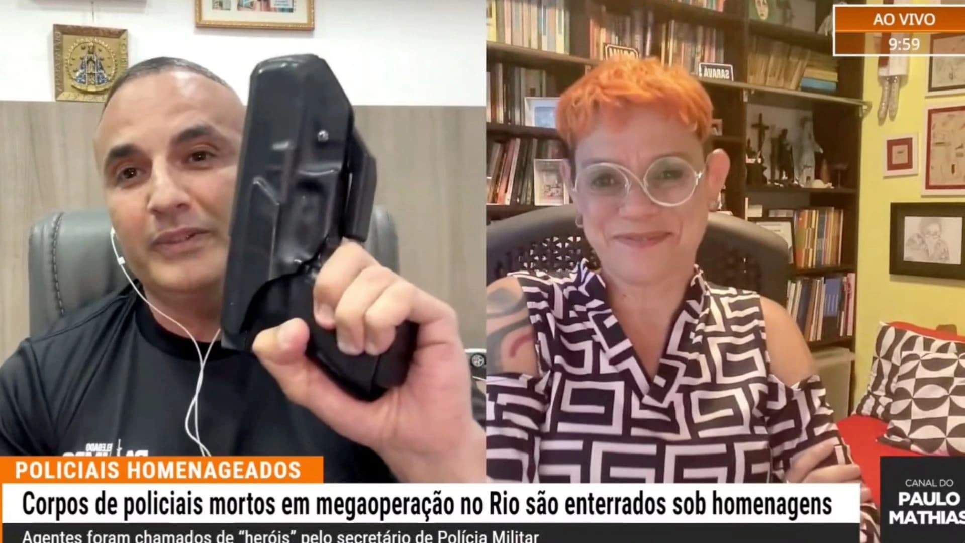 Delegado Palumbo e Jacqueline Muniz