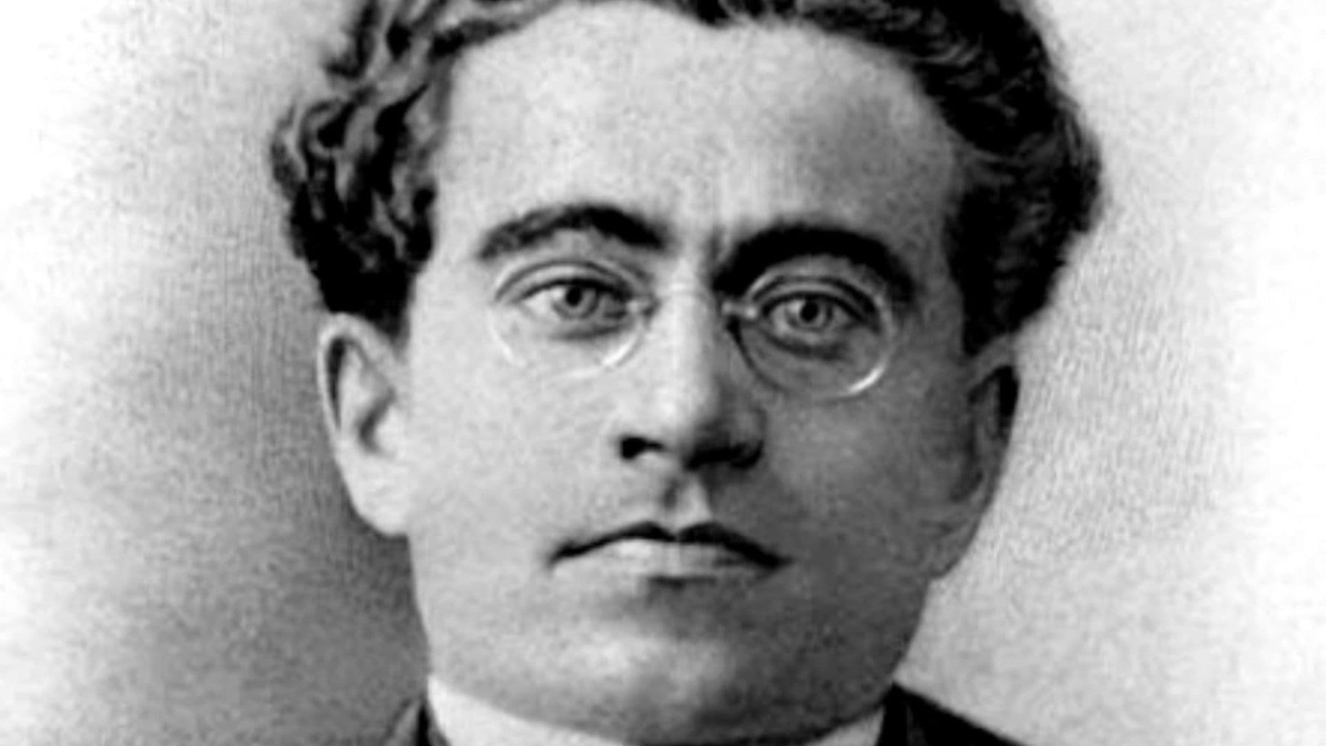 Retrato de Antonio Gramsci (1891–1937), filósofo e dirigente comunista italiano, autor dos Cadernos do Cárcere.