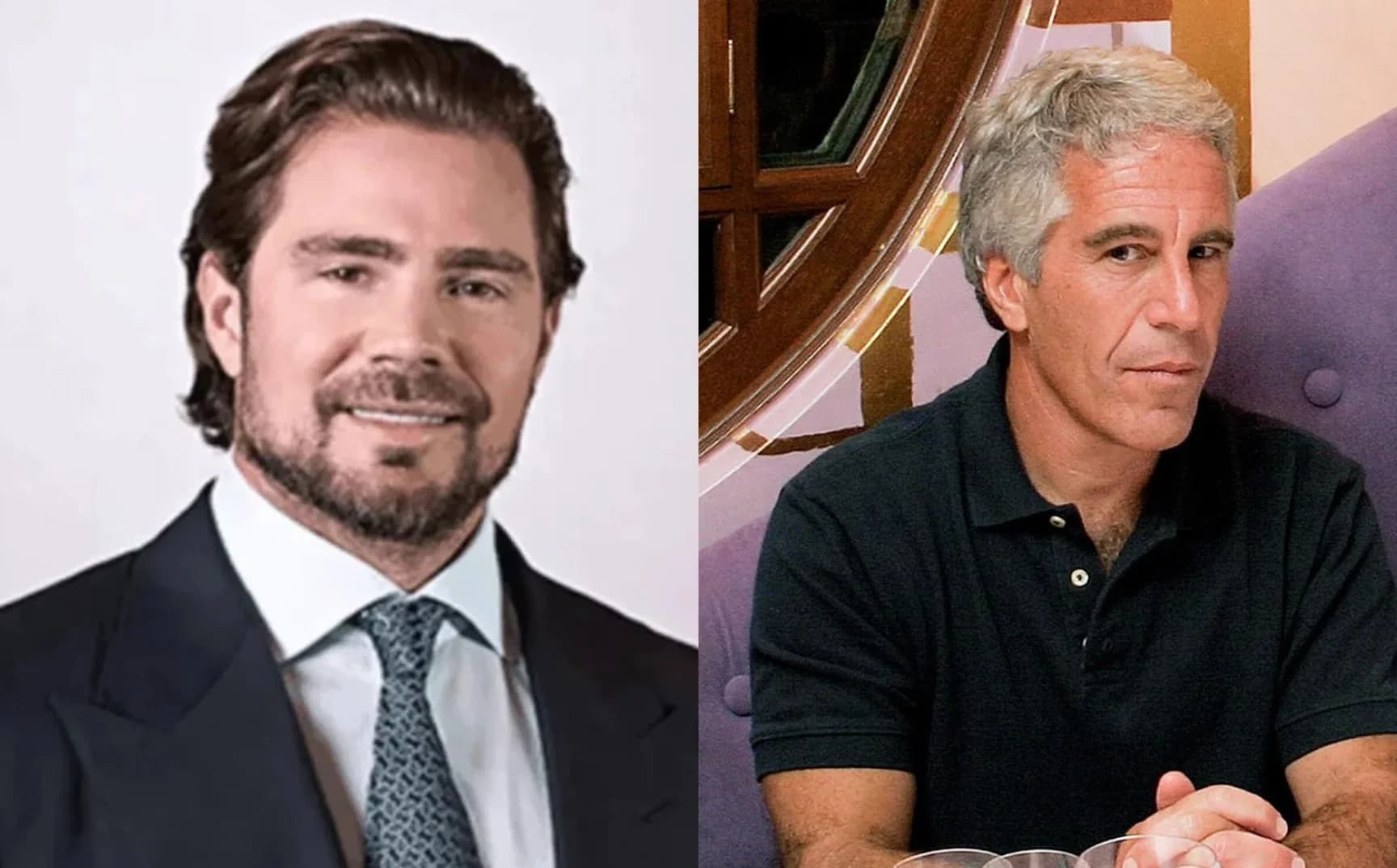 Daniel Vorcaro e Jeffrey Epstein