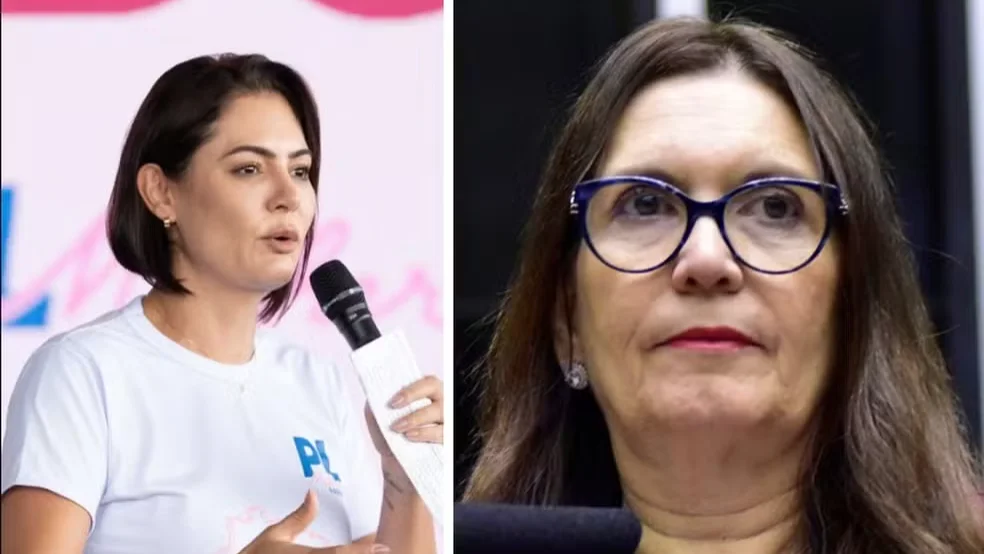 Michelle Bolsonaro e Bia Kicis