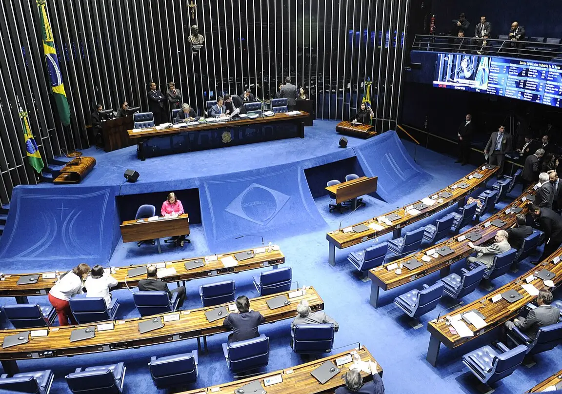 Plenário do Senado Federal durante sessão