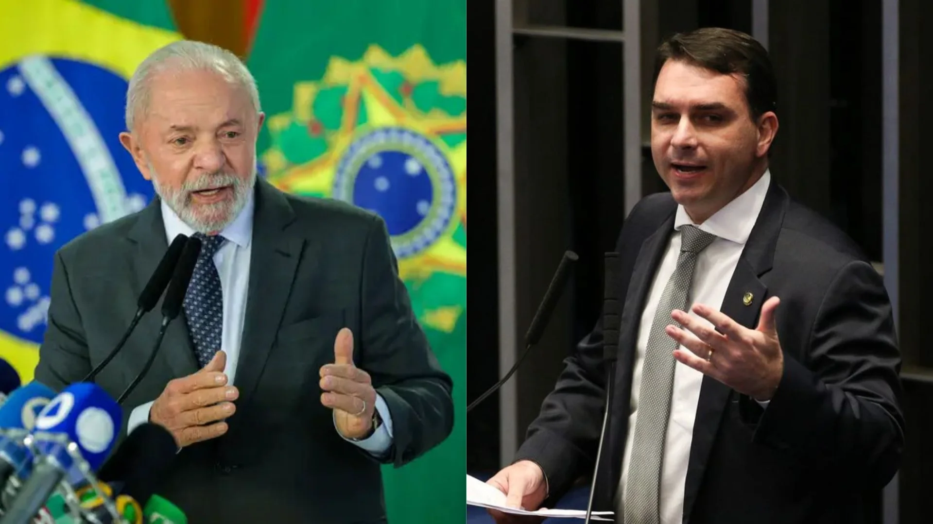 Lula e Flávio Bolsonaro emparam em rejeição