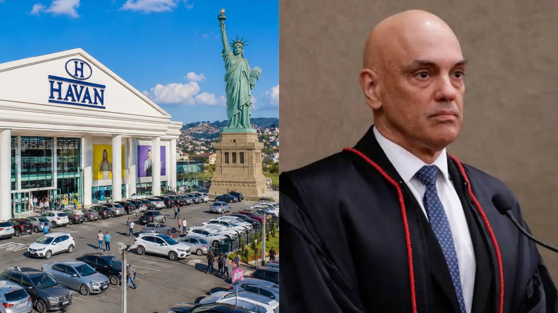 Alexandre de Moraes arquiva processo contra havan por apoio a suposto golpe
