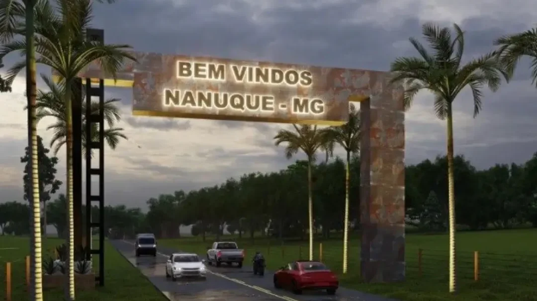 Pórtico de entrada de Nanuque, em Minas Gerais