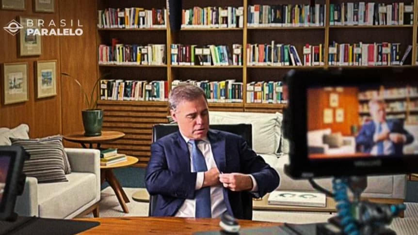 André Mendonça sendo entrevistado pela Brasil paralelo para o documentário O Brasil Evangélico