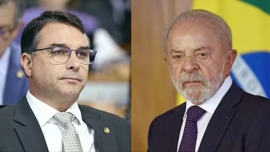 Flávio Bolsonaro e Lula estão empatados