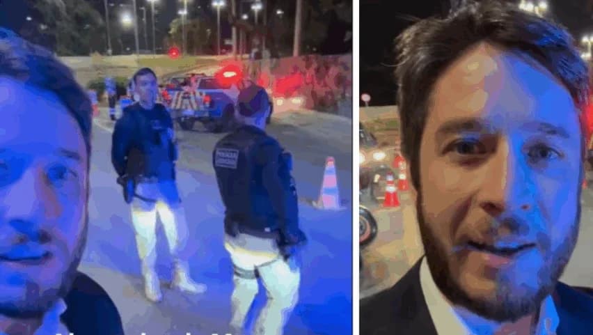 Gabriel Kranner é agredido por segurança de Moraes