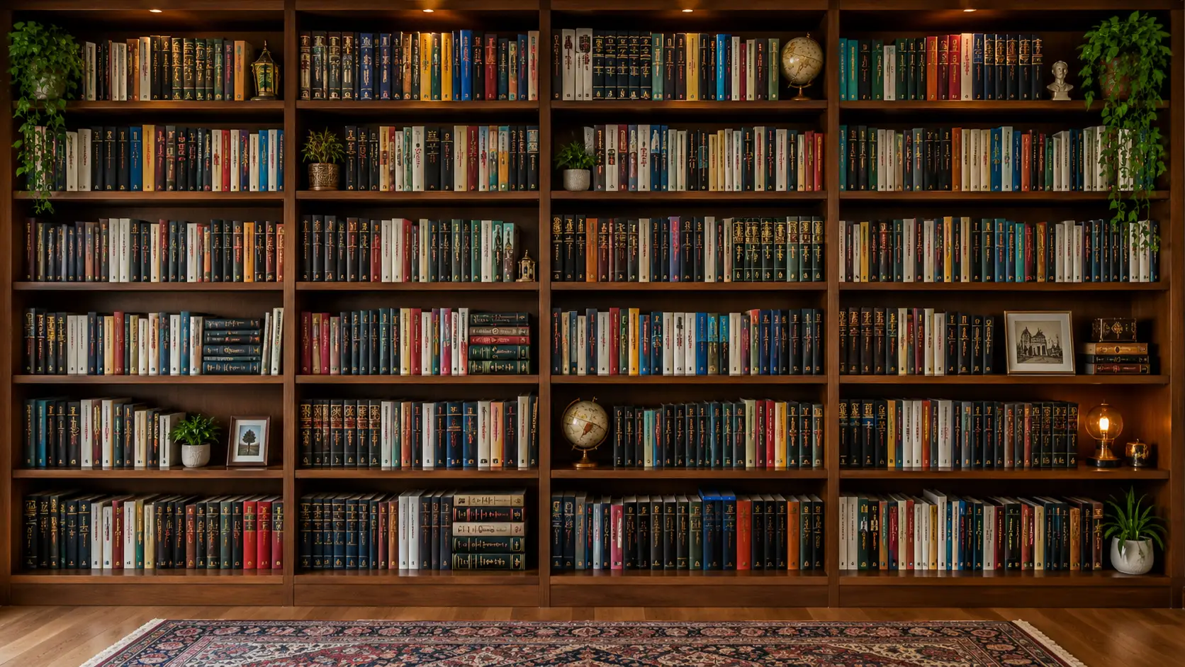 Estante com livros